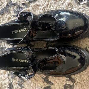 Kids Steve Madden Black Mary Jane’s - Size 1